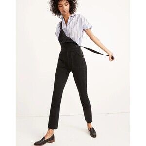 Madewell Skinny Overalls In Lunar Wash M